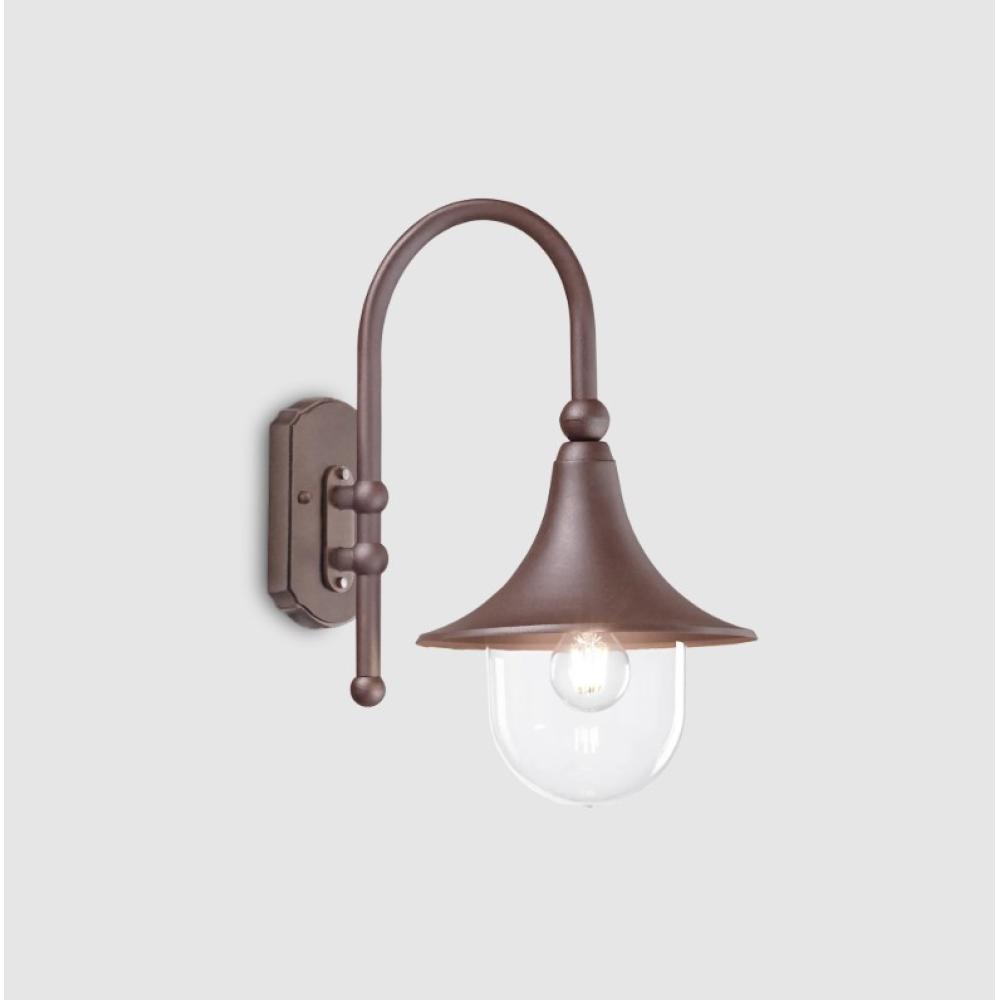 barna aluminium rozsdamentes vizallo kulteri falikar mediterran klasszikus country terasz lampa kerti vilagitas.jpg